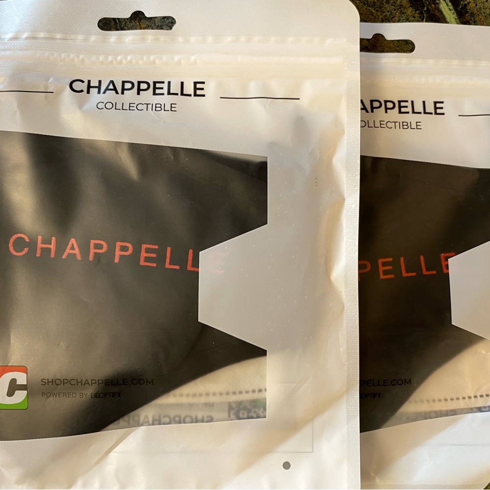 NIP - Chappelle Collectible Facemask. 2 pack.